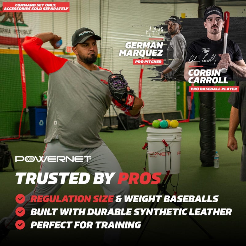 PowerNet German Marquez Command Set Weighted Baseball Training Bundle - 4 Progressive Weights (4, 6, 9, 11 oz) for Pitching, Improve Control, Includes Long Toss Throwing Program - Image 2